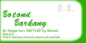 botond barkany business card